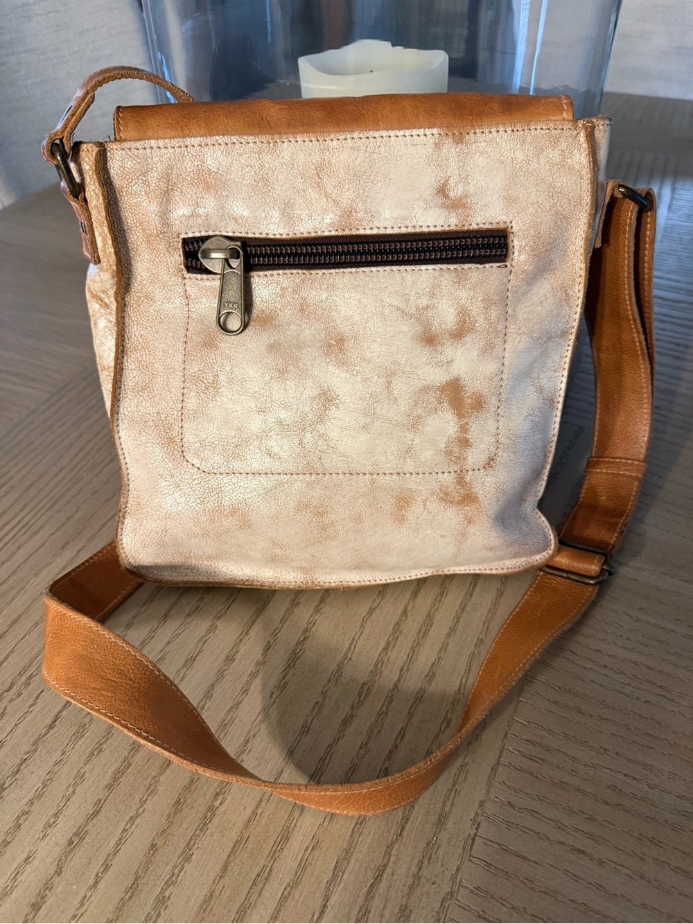 Bed Stu Venice Beach Nectar Lux Tan Rustic Leather Crossbody - Picture 4 of 6